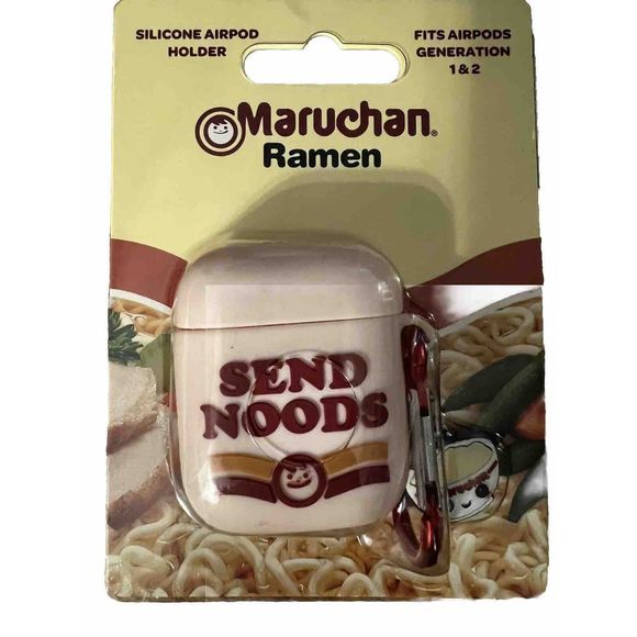 Airpods 1st 2nd Gen Funny Maruchan Ramen Send Noods Silicone Earphone Case Cover - Picture 2 of 4